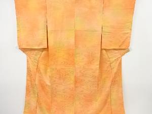 流水模様織り出し暈し色無地着物